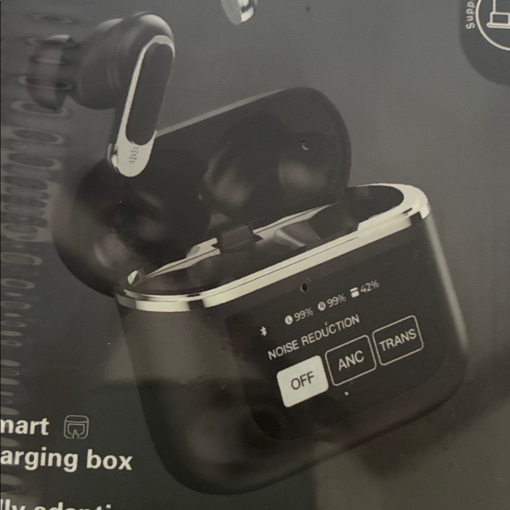 2 pack Smart Noise Reduction Wireless Earbuds - Black - Picture 8 of 9